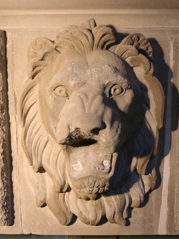 Löwenkopf am Stadthaus Winterthur